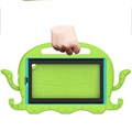 Samsung Galaxy Tab A7 Lite Børnevenligt Stødsikkert Cover - Blæksprutte - Grøn