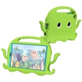 Samsung Galaxy Tab A7 Lite Børnevenligt Stødsikkert Cover - Blæksprutte - Grøn