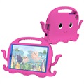 Samsung Galaxy Tab A7 Lite Børnevenligt Stødsikkert Cover - Blæksprutte - Hot Pink