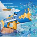 Haj elektrisk boblepistol til børn med automatisk funktion og LED-lys - Blå / Gul