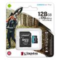Kingston Canvas Go! Plus microSDXC-hukommelseskort med adapter SDCG3/128GB - 128GB