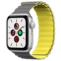 Kingxbar Apple Watch 7/SE/6/5/4/3/2/1 Magnetisk Rem - 41mm/40mm/38mm (Bulk Tilfredsstillelse) - Grå / Gul