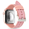 Kingxbar Crystal Fabric Apple Watch SE/6/5/4/3/2/1 Rem - 40mm, 38mm - Pink