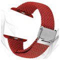 Apple Watch Series Ultra 2/Ultra/9/8/SE (2022)/7/SE/6/5/4/3/2/1 Strikket Rem - 49mm/45mm/44mm/42mm - Rød