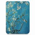 Kobo Clara 2E Smart Folio-etui - hvide blomster