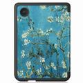 Kobo Clara 2E Smart Folio-etui - hvide blomster