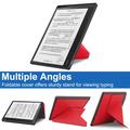 Kobo Elipsa 2E Origami Stand Folio Cover - Rød