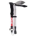 Kodenor Aluminum Alloy Justerbar Trekkingstang - Rød
