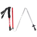 Kodenor Aluminum Alloy Justerbar Trekkingstang - Rød