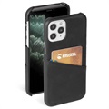 Krusell CardCover iPhone 12 Pro Max Læder Cover - Sort