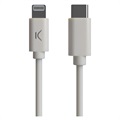 Ksix MFi&Power Delivery USB-C / Lightning Kabel - 2.4A, 1m - Hvid