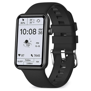 Ksix Tube Smartwatch med Pulsmåling - Sort