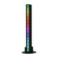 L021 RGB-lys med musiksynkronisering / stemningslys - sort