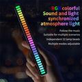 L021 RGB-lys med musiksynkronisering / stemningslys - sort