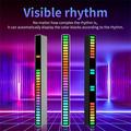L021 RGB-lys med musiksynkronisering / stemningslys - sort