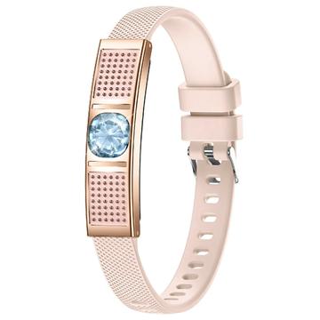 L18 Ultratynd fitness-tracker / smart armbånd til kvinder - Guld / Lyserød
