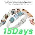 L18 Ultratynd fitness-tracker / smart armbånd til kvinder - sølv