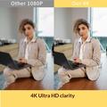 L52 4K Ultra HD-webkamera med AI-sporing og fjernbetjening - sort