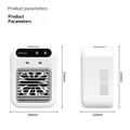 L7 Mini-luftkøler med dobbelt nano-tåge-luftfugter, 500ml - hvid