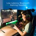 L800 Trådløst headset til musik og gaming Sammenklappelig Bluetooth-hovedtelefon med LED-lys/mikrofon - sort