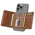 LC.IMEEKE Magnetisk kortholder med kickstand-funktion - Brun