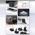 LDNIO Q2618 65W GaN-hurtigoplader med udskiftelige stik - USB-C/USB-A - Sort