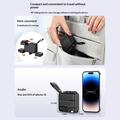 LDNIO Q2618 65W GaN-hurtigoplader med udskiftelige stik - USB-C/USB-A - Sort