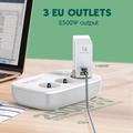LDNIO SEW3452 WiFi-smart stikdåse - 30W PD-hurtigopladning, 3 EU-stik, 4 USB-porte og fjernbetjening via app