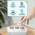 LDNIO SEW3452 WiFi-smart stikdåse - 30W PD-hurtigopladning, 3 EU-stik, 4 USB-porte og fjernbetjening via app