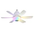 LEC017R 3-trins RGB-dæmpbar loftsventilator med Bluetooth-højttaler