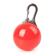 LED-lysende vedhæng til kæledyrshalsbånd - sikkerhedslys til hunde og katte - rød