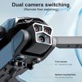 LU600 Foldbar Forhindringsdrone med Dobbelt HD-Kamera & 2 Batterier – 4-Retnings Sensor, 126 g Letvægt