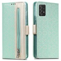 Lace Pattern Samsung Galaxy A52 5G, Galaxy A52s Pung - Grøn