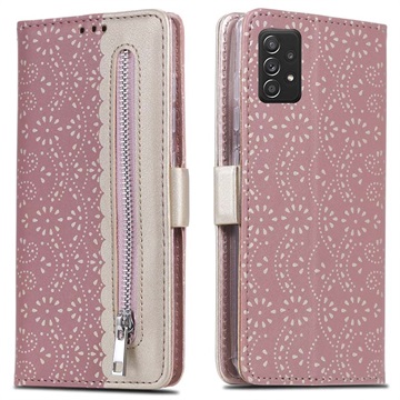 Lace Pattern Samsung Galaxy A52 5G, Galaxy A52s Pung - Pink