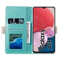 Lace Pattern Samsung Galaxy A13 Etui med Pung - Grøn