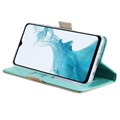 Lace Pattern Samsung Galaxy A23 Etui med Pung - Grøn