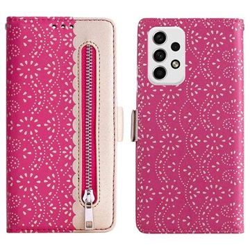 Lace Pattern Samsung Galaxy A23 Etui med Pung
