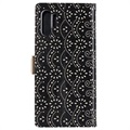 Lace Pattern Samsung Galaxy A32 5G/M32 5G Etui med Pung - Sort