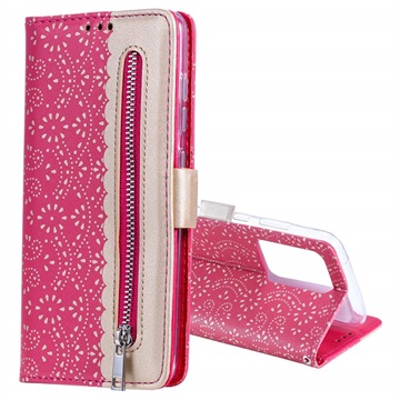 Lace Pattern Samsung Galaxy S21 Ultra 5G Etui med Pung