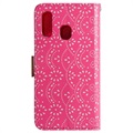 Lace Pattern Samsung Galaxy A40 Etui med Pung