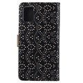 Lace Pattern Samsung Galaxy A51 Etui med Pung - Sort
