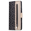 Lace Pattern iPhone 14 Etui med Pung - Sort