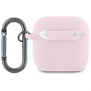 AirPods 4 Lacoste Croc Logo flydende silikoneetui - Pink