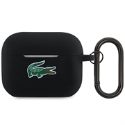 AirPods Pro 2 Lacoste Croc Logo flydende silikoneetui - Sort