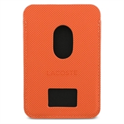 Lacoste Iconic Petit Pique magnetisk kortholder - MagSafe-kompatibel - Orange