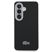 Samsung Galaxy S26+ Lacoste Iconic Petit Pique Metal Logo Cover - MagSafe-kompatibelt - Sort