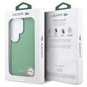 Samsung Galaxy S26 Ultra Lacoste Iconic Petit Pique Metal Logo Cover - MagSafe-kompatibelt - Grøn
