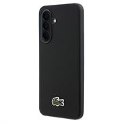 Samsung Galaxy A37 Lacoste Iconic Petit Pique Woven Logo Cover - Sort