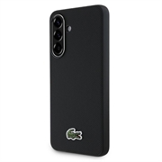 Samsung Galaxy A56 Lacoste Iconic Petit Pique Woven Logo Cover - Sort
