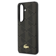 Samsung Galaxy S26 Lacoste PVC Blend Monogram Gold Logo magnetisk cover - Brun